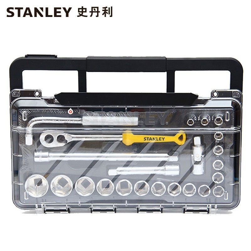 史丹利(Stanley)23件12.5MM系列公制套筒钻石托盘组套