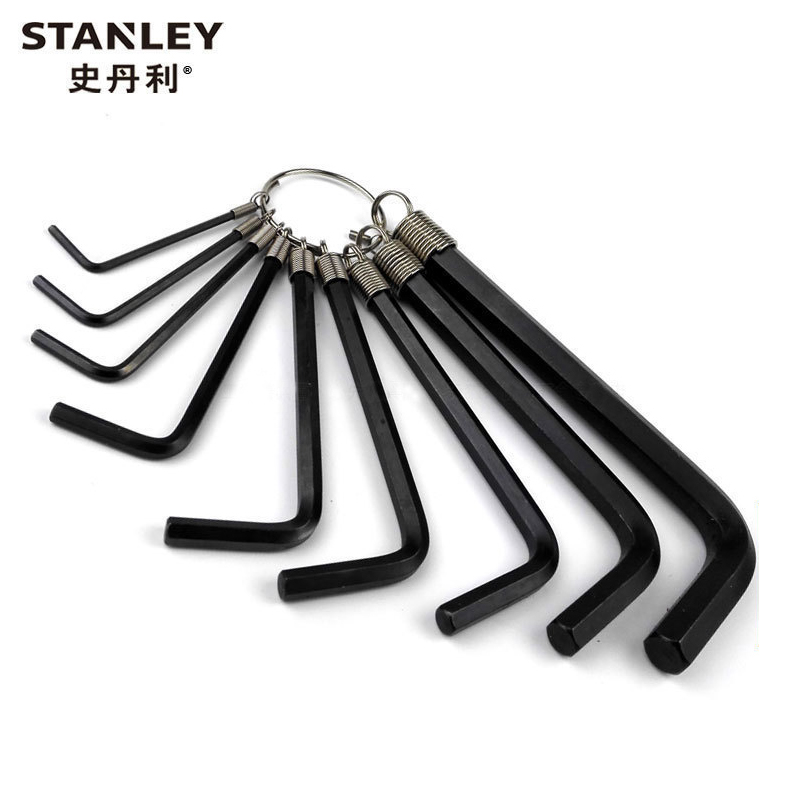 史丹利(Stanley)10件套链式内六角扳手(英制)